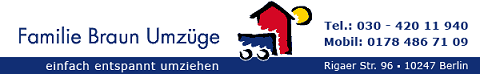 Familie Braun Umzüge - Transportfirma in Berlin