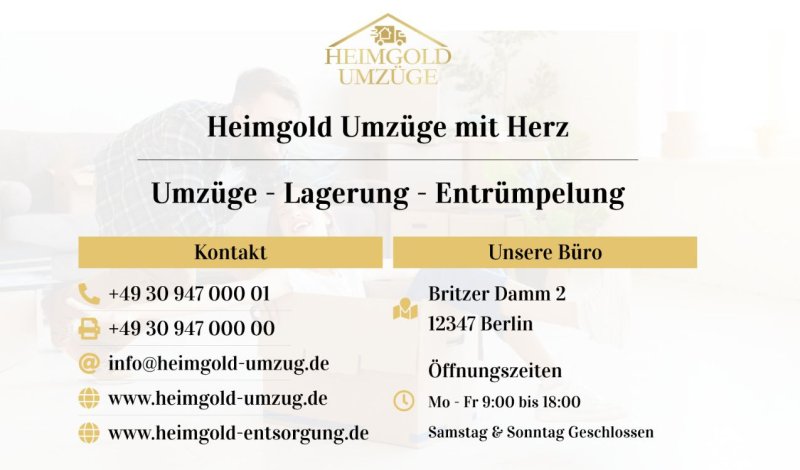 Heimgold Umzüge - Transportfirma in Berlin
