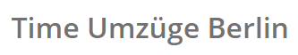 Time Umzüge - Transportfirma in Berlin