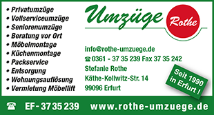 Umzüge Rothe - Transportfirma in Erfurt