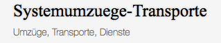 Systemumzuege-Transporte - Transportfirma in Mainz