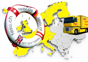 Logo Umzugsunternehmen Internationale Umzüge und Mietmöbelwagen TESU Logistic München