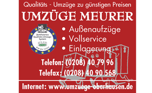 Umzüge Meurer - Transportfirma in Oberhausen