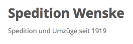 Spedition Wenske - Transportfirma in Oranienburg
