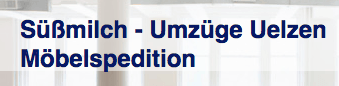 Logo Umzugsunternehmen Süßmilch - Umzüge UelzenMöbelspedition Uelzen