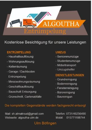 Logo Umzugsunternehmen Algoutha Umzüge Entrümpelung Ulm
