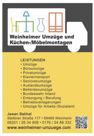 Logo Umzugsunternehmen Weinheimer-Umzüge und Küchenmontagen Weinheim
